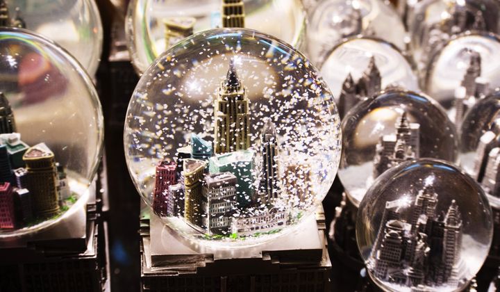 Snow globes that are larger than a tennis ball must be checked.&nbsp;&nbsp;