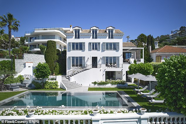 The Cannes villa that was the holiday home of American cosmetics giant Estee Lauder