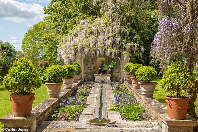 Mr Saul has developed the garden extensively since he initially bought half of the manor more than 45 years ago