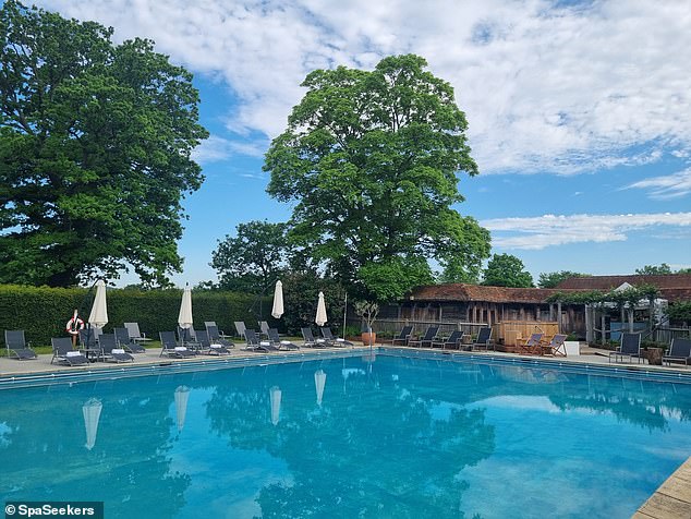 The pool at Utopia Retreat at Great Fosters is set