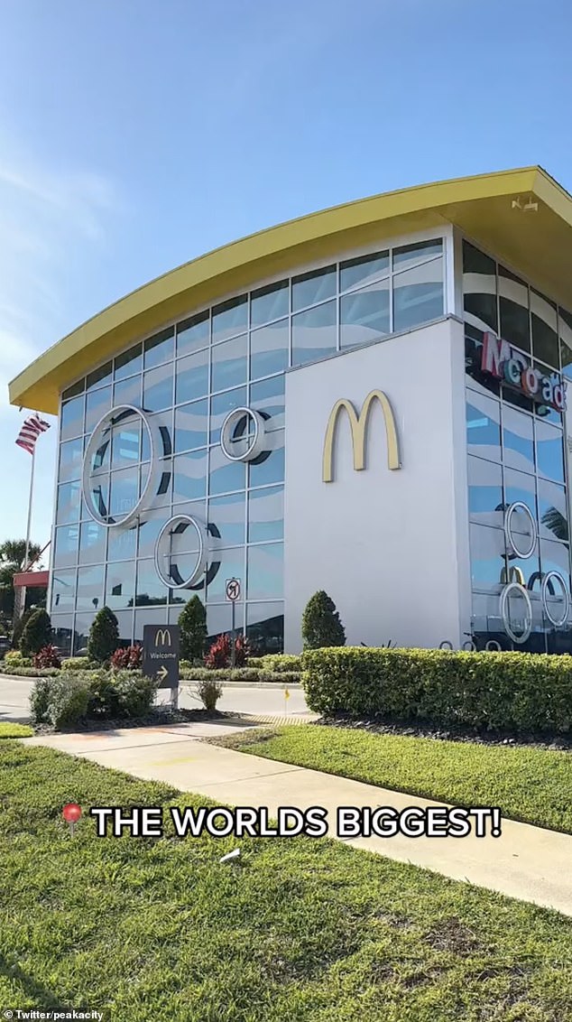 The world's biggest McDonalds is located in Orlando, Florida and spans 19,000 square ft and even has its own exclusive menu
