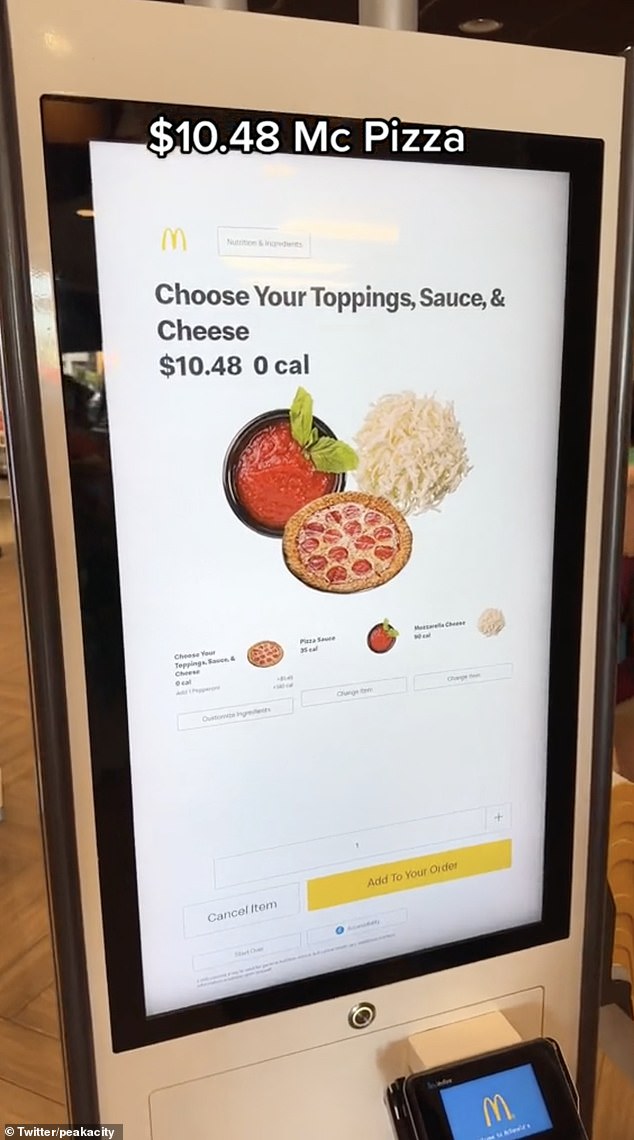 Customers at the world's largest McDonald's can create their own pizza! If you fancy another Italian option, pasta is also on the menu and comes on served on a plate