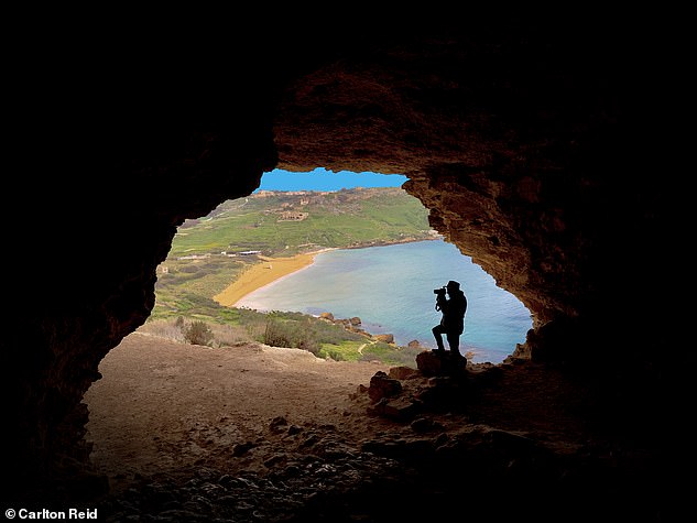 Carlton captured this shot of a photographer at Ramla Bay on the Maltese island of Gozo