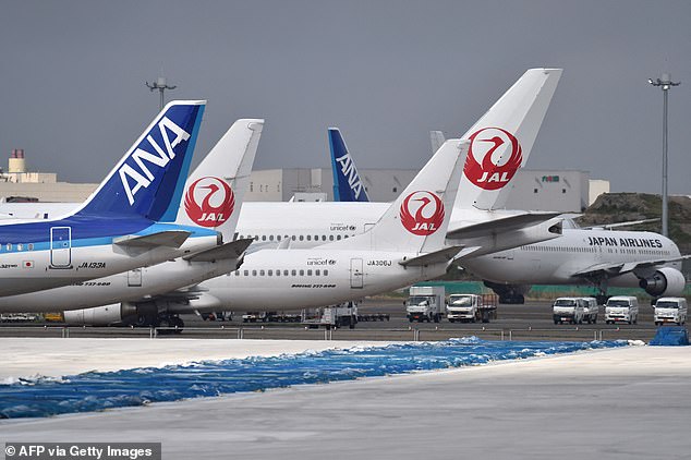 Japan Airlines launched the scheme yesterday in the hope that it will mean customers can leave bulky bags behind and make a 'sustainable choice'