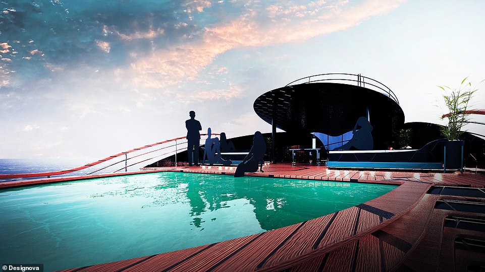 Making a splash: No self-respecting superyacht can be without a pool or two