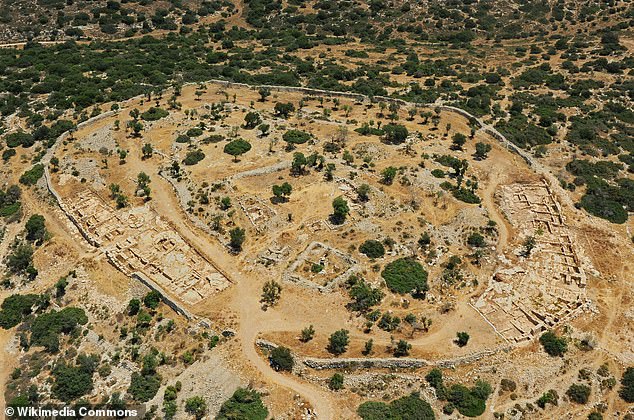 An archaeologist claims the ruins of five fortified cities in Jerusalem are the ruins of a kingdom ruled by the Biblical figure King David. Pictured is one of the ancient cities in Khirbet Qeiyafa