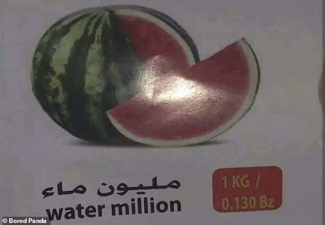 They should have double-checked: This translator spelt watermelon wrong from Arabic calling it a 'water million'