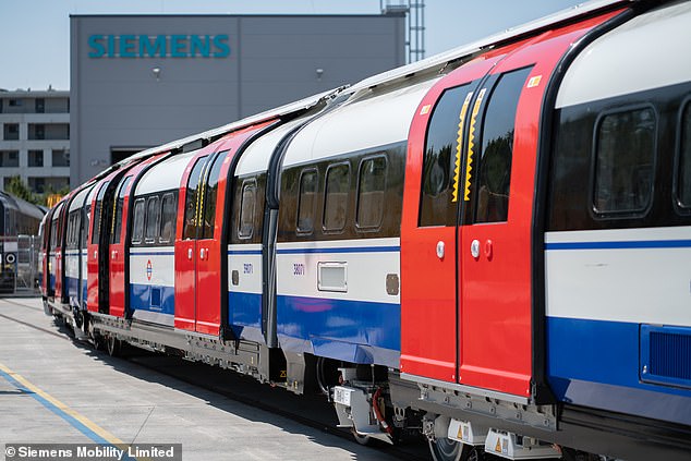 This is the first of 94 new Siemens Mobility trains destined for the London Underground's Piccadilly line