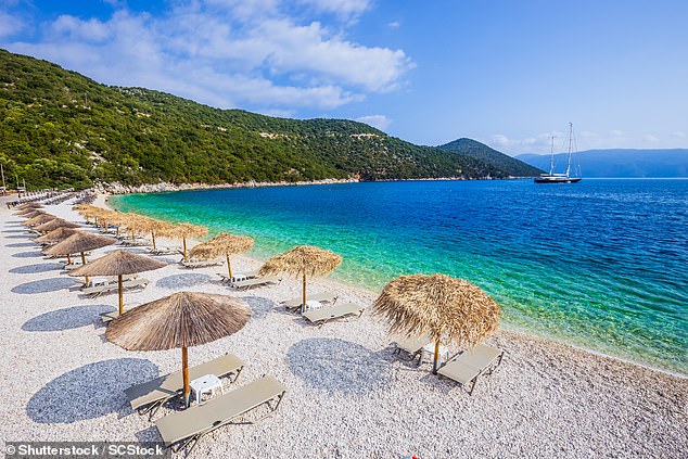 Pebbly Antisamos beach (above two images) is highly rated, but on Ted's visit dance music is being played by one of the bars there at 'obscenely high volumes' and the atmosphere is further tainted by 'gangs of marauding wasps'