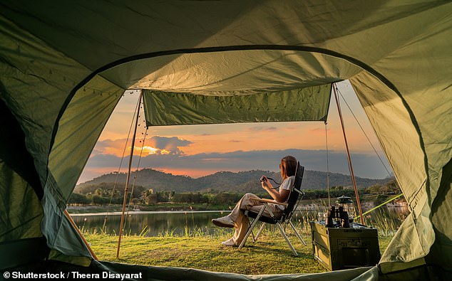 A new survey has revealed the 20 things Britons love the most about holidaying in a tent, with simply getting a bit of peace and quiet coming top (44 per cent)