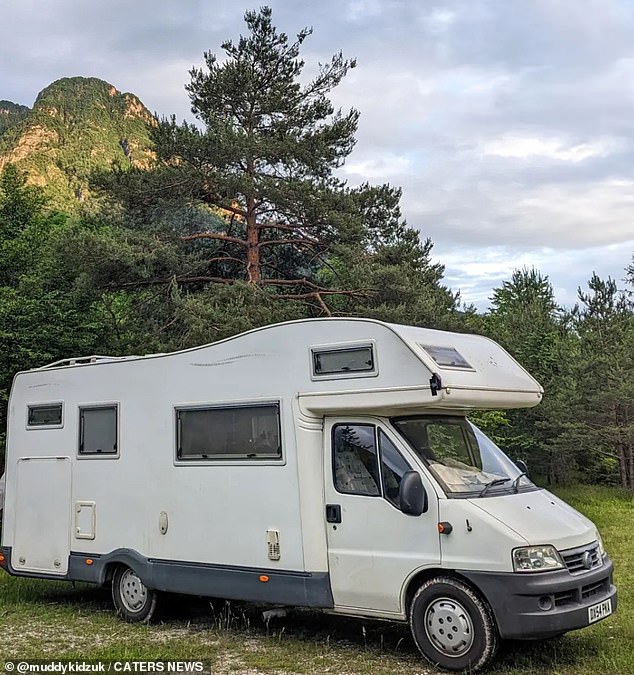 The Taylor family made the decision after father Steve saw motorhomes while camping and began fantasising about quitting his job and going travelling with his family for a year