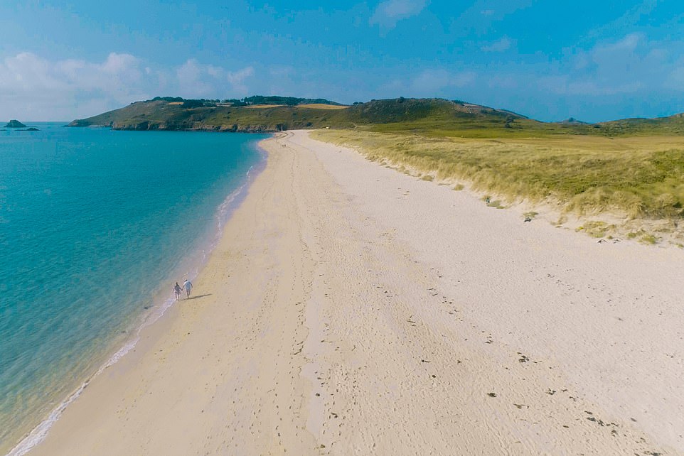 The island of Herm is a natural beauty and home to two of the Channel Islands’ best beaches, Shell Beach (above) and Belvoir Bay