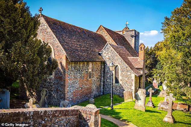 The oldest church in England is located in Canterbury and dates back to 597 AD, though much of its exterior was added later parts of Roman brick remains