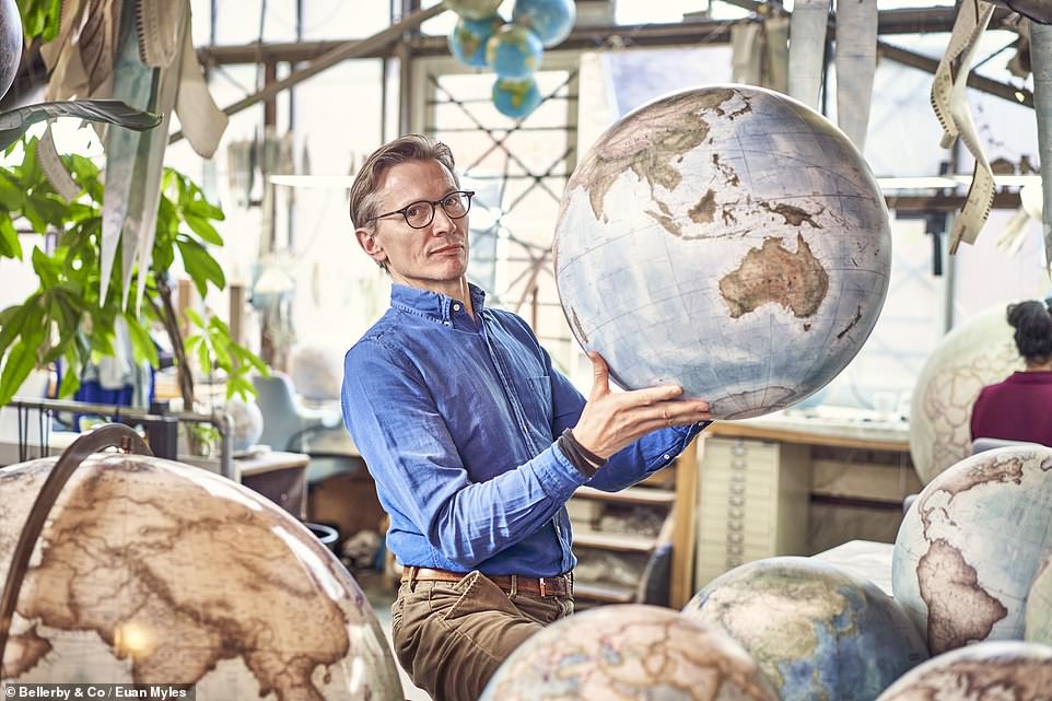 Peter Bellerby started his globe company in London in 2008 and today he employs 26 staff