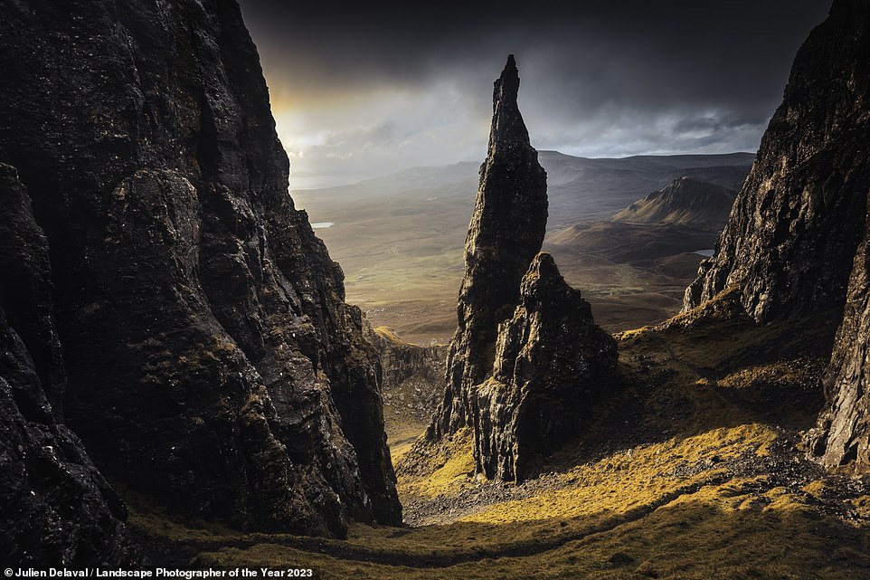 Belgian photographer Julien Delaval takes the top prize in the Classic View category with this beautiful image. It shows The Needle, a rock formation on Scotland's Isle of Skye, on a November morning
