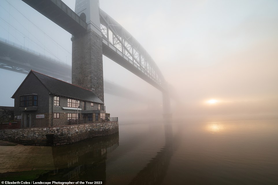 In this eerie photograph, taken from the banks of the River Tamar in Saltash, Cornwall, the Grade-listed Royal Albert Bridge disappears into the fog. Captured by Elizabeth Coles, it's highly commended in the My Railway Journey category