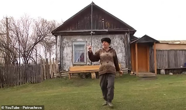 The couple, who have been married for 36 years, still seem to be very active and in one scene, the man performs a dance much to his wife's amusement