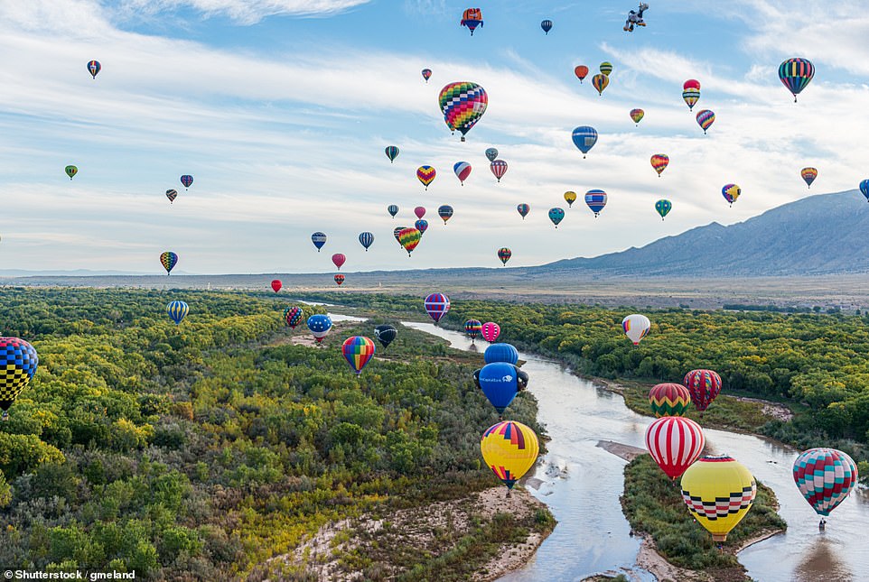 Viator offers a sunrise hot air balloon tour in Albuquerque for $189 per person
