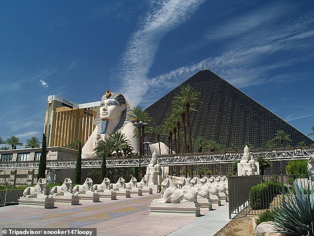 With 26.9 per cent of Tripadvisor reviews referencing uncleanliness, the Luxor Hotel & Casino came in at third place in the investigation
