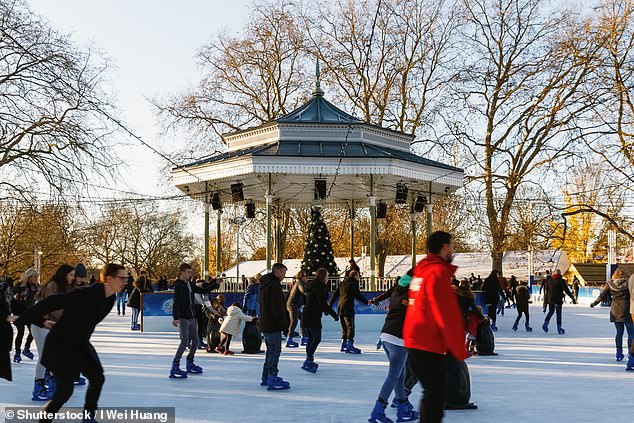 Go ice skating, ride The Giant Wheel, book tickets for the circus show, or simply browse the Christmas markets and food stands at Hyde Park Winter Wonderland (pictured)