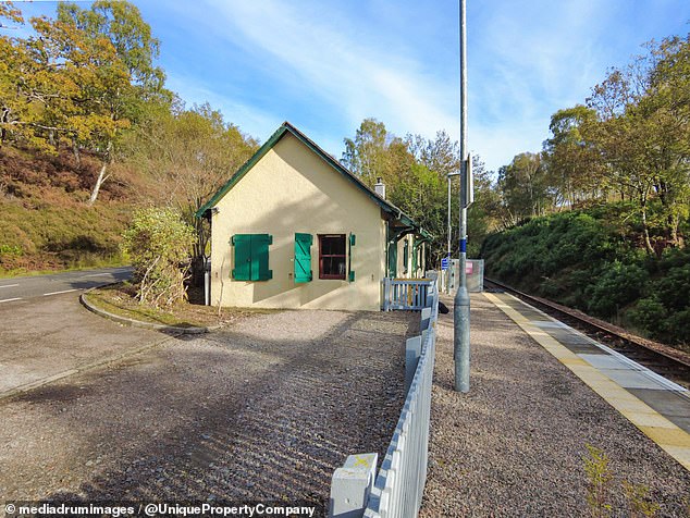 A train station with a two-bedroom home which formed the backdrop for the Hogwarts Express in the Harry Potter films has gone on sale for £235,000