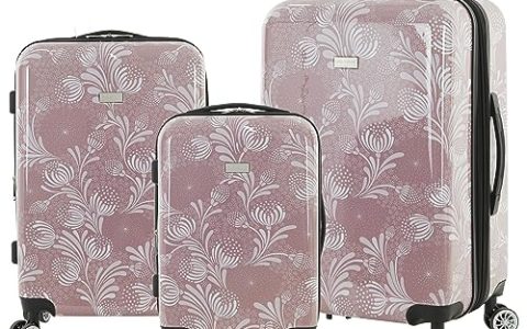 Travelers Club Bella Caronia Deluxe Luggage & Travel Set, Selva, 3 Piece Set