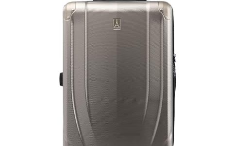 Travelpro Pathways 3 Hardside Expandable Luggage, 8 Spinner Wheels, Lightweight Hard Shell Suitcase, Checked Medium 25 Inch, Champagne