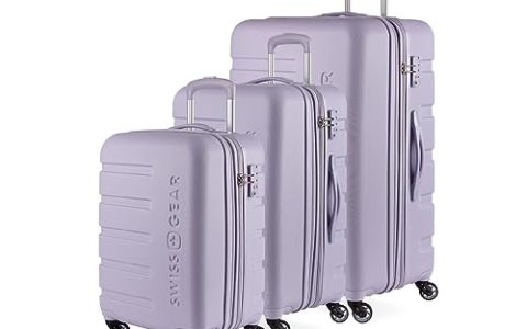 SwissGear 7366 Hardside Expandable Luggage with Spinner Wheels, Evening Haze, 3-Piece Set (19/23/27)