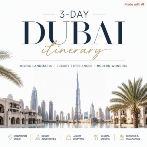 3‑Day Dubai Itinerary: Luxury, Culture & Desert Adventure 