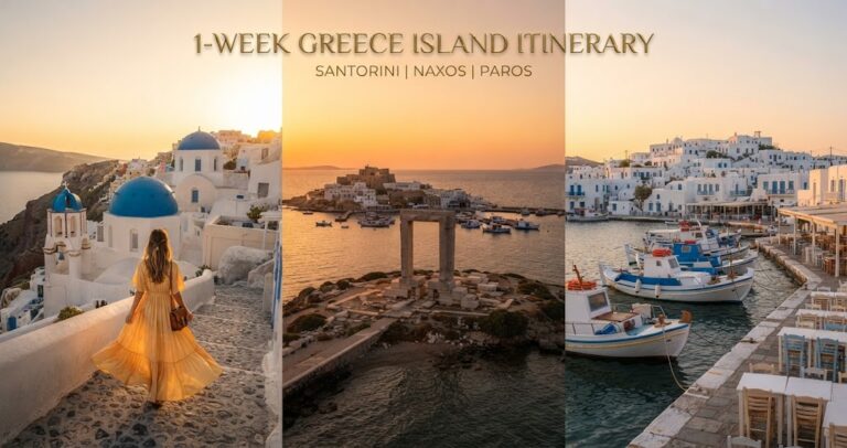 1‑Week Greece Island Itinerary: Santorini, Naxos & Paros