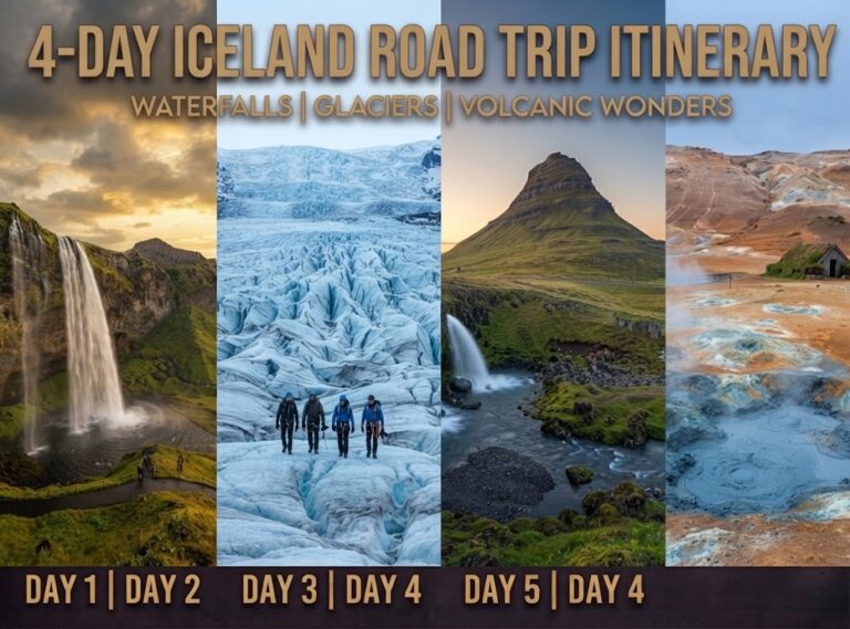 4‑Day Iceland Road Trip Itinerary: Waterfalls, Glaciers & Volcanic Wonders